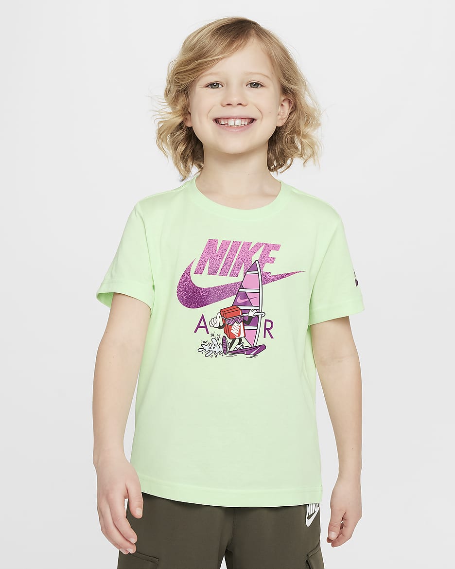 Nike Air Little Kids Boxy Windsurfing T Shirt. Nike